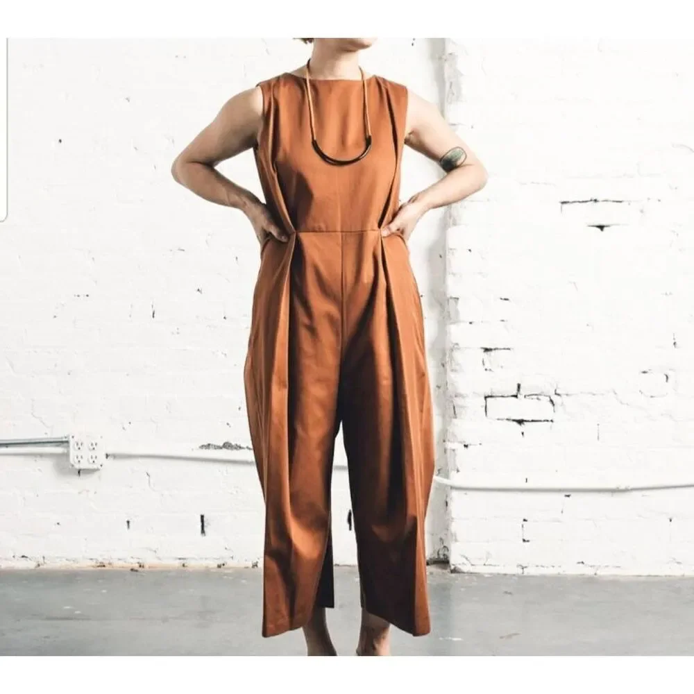 Walcott : Takemoto Bushi brown jumpsuit sz XS - Picture 1 of 4